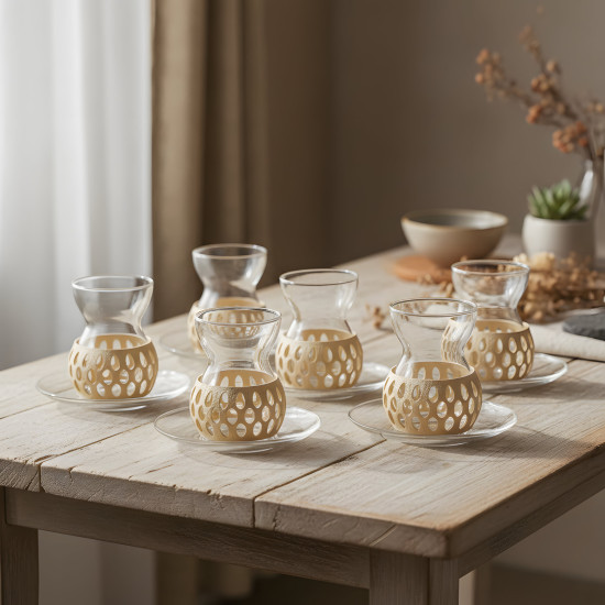 Porcelain Coffee Cup Set 6 Pieces